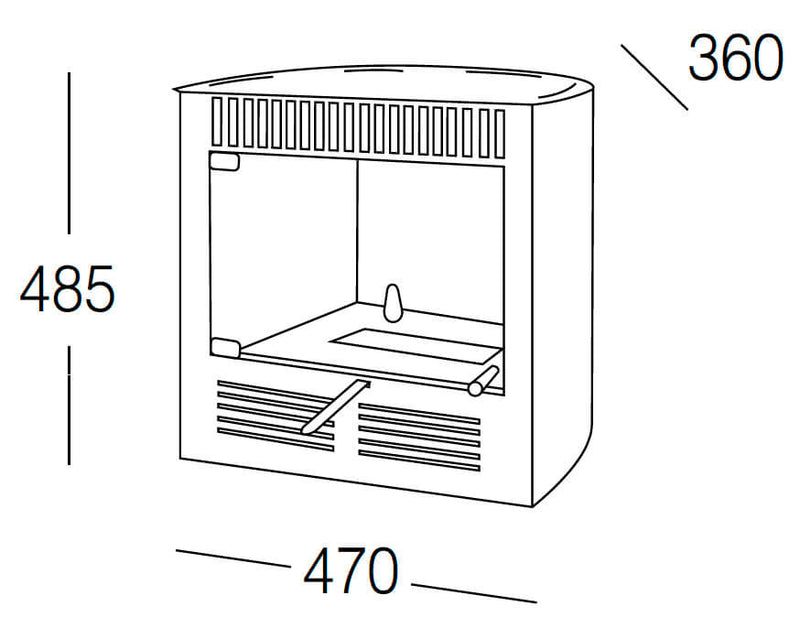 Stufa a Bioetanolo da Interno 2.3kW Karlsen Ruby Smart Bianca