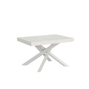 Tavolo Allungabile 130-234x90x77 cm Volantis Bianco Frassino Telaio Bianco 