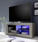 Mobile TV 1 Porta 1 Nicchia 140x43x56cm TFT  Basic Peltro Quercia Wengè