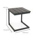 Tavolino design da Giardino Share grigio 41x41x45 cm in Alluminio Share Grigio