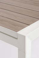 Tavolo Allungabile da Esterno 160-240x100x75h cm in Alluminio e Polywood Belmar Vapor  