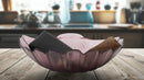 Svuota Tasche Shell Bordeaux Ø32x10 cm Vetro