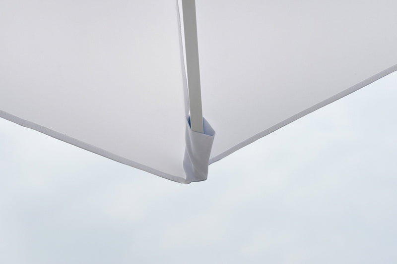 Ombrellone da Giardino 3x3 m Palo Ø60 mm Telo in Polietilene Bianco