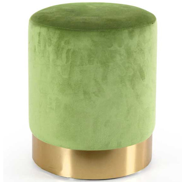 prezzo Pouf Poggiapiedi 31x31x38 cm in Metallo MDF e Tessuto Velluto Verde Lime