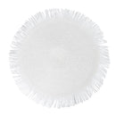 Set 4 Tovagliette con Frange Ø38x0,3 cm  in Carta effetto Juta VdE Tivoli 1996 Shades of Chocolate