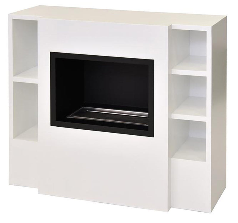 Camino a Bioetanolo da Pavimento 110x95 cm Menzi Trudi Bianco