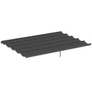 Telo di Ricambio per Pergola da Giardino 3,5x2,6m in Poliestere Grigio Scuro