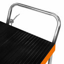 Pedana Idraulica 81x50,5 cm per Sollevamento fino a 500Kg in Acciaio Arancione