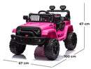 Macchina Elettrica per Bambini 12V Baby Fuoristrada Rosa