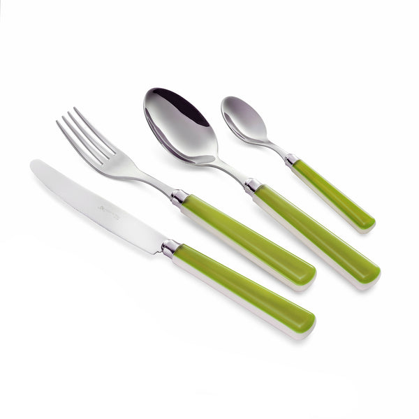 Servizio Set di Posate 24 pezzi in Acciaio Inox Eme Candy Verde 391 sconto
