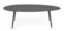Tavolino Ridley 120x75 cm Antracite in Alluminio