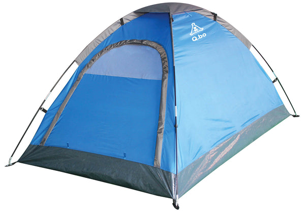 online 4-Personen-Campingzelt 2,1 x 2,4 x 1,2 m aus blauem Polyethylen