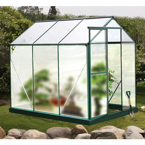 Gartengewächshaus aus Aluminium mit Polycarbonatwänden 183X183X250Cm  sconto