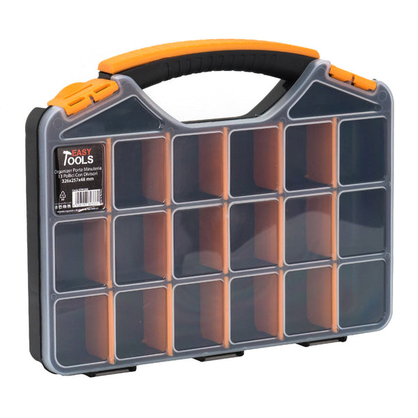 Kleine Kunststoffbox 32,6x25,7x4,8 cm mit Trennwänden prezzo