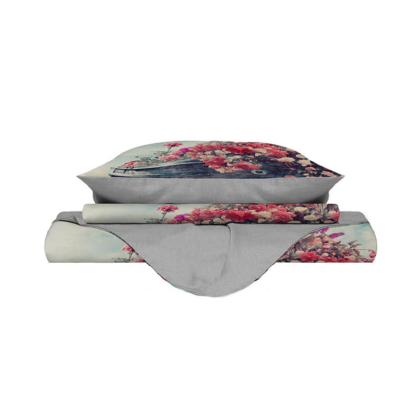 prezzo Bettbezug mit Aufdruck auf der Doppeltasche und den Kissenbezügen