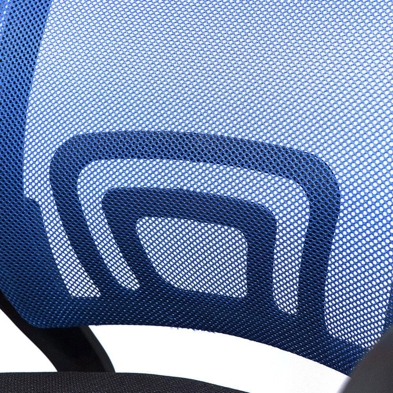 Sedia Poltrona Operativa da Ufficio in Tessuto Net Blu