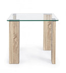 Tavolino New Arley Nature 55x55 in Vetro