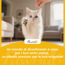 Scaletta per Cani e Gatti 3 Gradini in Peluche con Tiragraffi Sisal Grigio      