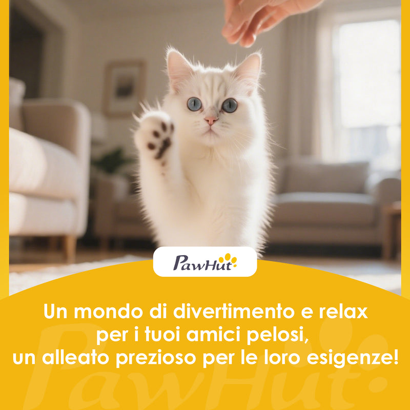 Albero Tiragraffi per Gatti Alto 92 cm con Palo in Sisal e Lettino a Forma di Fiore Verde      