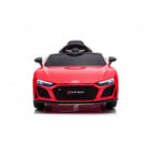 Macchina Elettrica per Bambini 12V Licenza Ufficiale Audi R8 New Spyder con Telecomando e Sedile in pelle Rosso