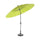 Runder Gartenschirm 2,6 m mit Taddei Shanghai Green Crank Opening and Closing