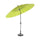 Runder Gartenschirm 2,6 m mit Taddei Shanghai Green Crank Opening and Closing