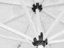 Ombrellone da Giardino 3x3 m Palo Ø48 mm in Alluminio e Poliestere Bianco