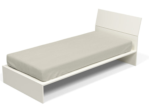 online Unteres Blatt mit Ecken und elastischer Volltonfarbe Creme