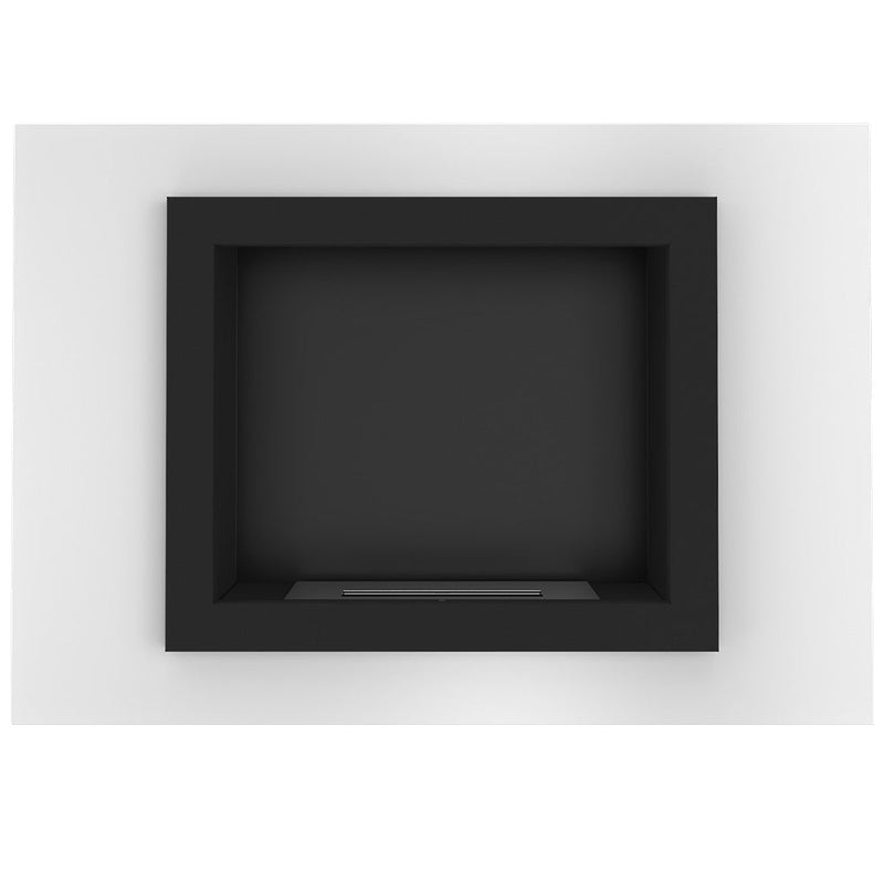 Camino a Bioetanolo da Parete 90x63 cm Flig Indianapolis Bianco