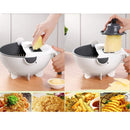 Attrezzo Taglia Scola Verdure Affettatrice Multifunzione Bianco