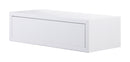 Mensola da Parete 1 Cassetto 45x13,4x20 cm in Fibra di Legno Lego Bianco