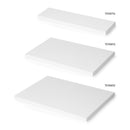 Piano D’Appoggio per Scaffali 600x200 mm in Legno Emuca Bianco