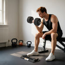 Kit Pesi Regolabili 7-13-18-24 kg con Porta Manubri e Impugnatura Antiscivolo Nero      