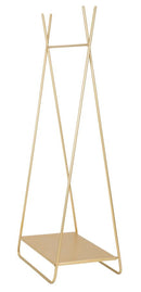 Appendiabiti 63,5x40,5x142 cm con Ripiano in Metallo
