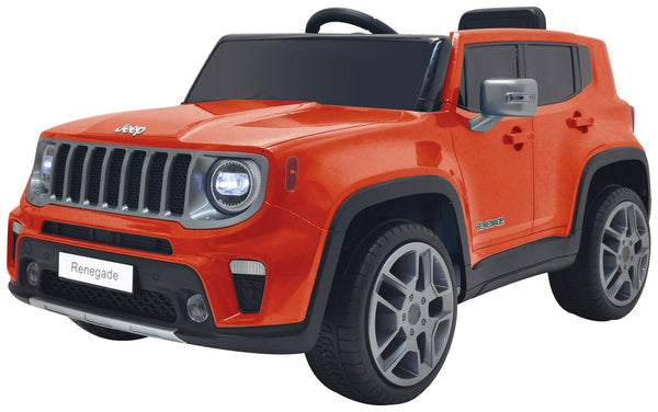 Elektroauto für Kinder 12V Jeep Renegade Orange acquista