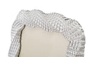 Cornice Bead Silver 20x2x25,3 cm in Poliresina e Vetro