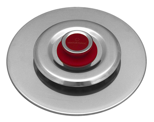 Coperchio Magico Antiodore Ventur Magic in Acciaio Inox Pomolo in Bachelite Rosso Varie Misure online