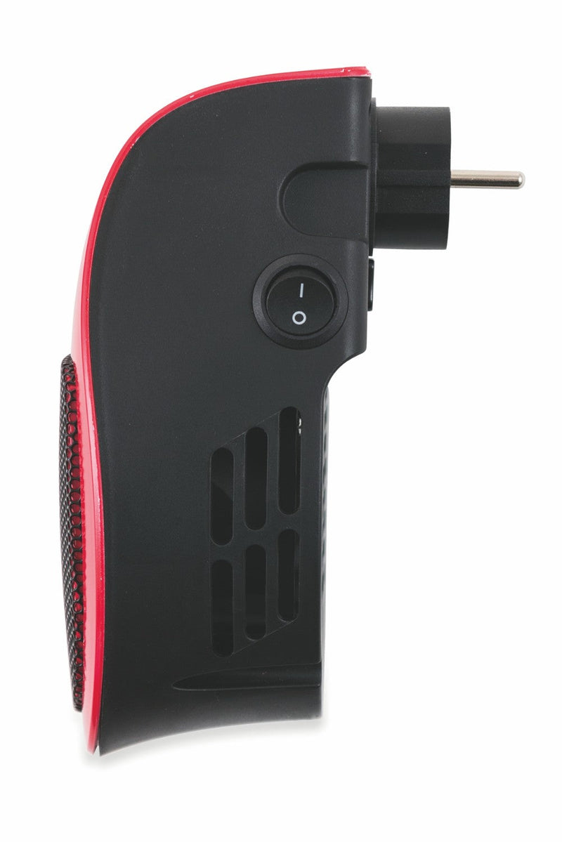 Stufa Stufetta da Parete 500W con Telecomando Display LCD Kooper Pluggy Rosso