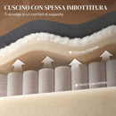 Poltrona Relax Reclinabile Manuale 155° 69x91x100 cm con Poggiapiedi in Pelle PU Grigio Scuro      
