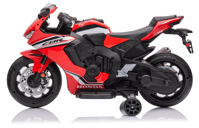 Moto Elettrica per Bambini con Licenza Honda CBR 1000RR 12V Velocità 4km/h Rossa    