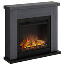 Camino Elettrico da Pavimento Effetto Fiamma 1500W Tagu Frode Grigio Cenere