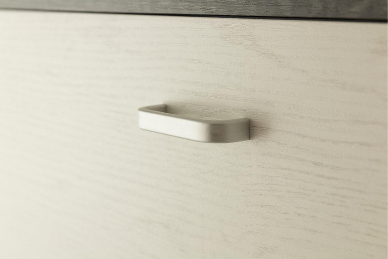 Scarpiera 2 Scomparti in MDF 63x24x80 cm Soriani Bianco e Grigio Scuro