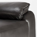 Poltrona Relax Reclinabile Manuale 90x74x130 cm in Similpelle Grigio Scuro