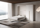 Letto Matrimoniale A Scomparsa 160 Versia Con Armadio Dx 2 Ante Bianco      