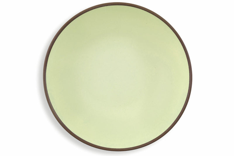 Set 6 Piatti Fondi in Gres Ø20 cm Villa d'Este Home Tivoli Verde Acido Kora Light