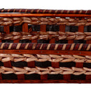 Cesta in Vimini intreccio crema noce rettangolare cm 53x38xh13