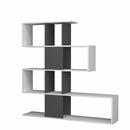Libreria bifacciale Aktif 145x145x29 cm bianco ghisa