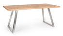 Tavolo Rettangolare Fisso 180x90x76 cm Kashar in Legno Acciaio