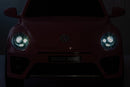 Macchina Elettrica per Bambini 12V con Licenza Volkswagen Maggiolino Beetle Small Rosa