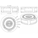 Camino a Vapore Acqueo 3D ROUND3D550 Ø55x17 cm Controllo in App in Acciaio Inox 